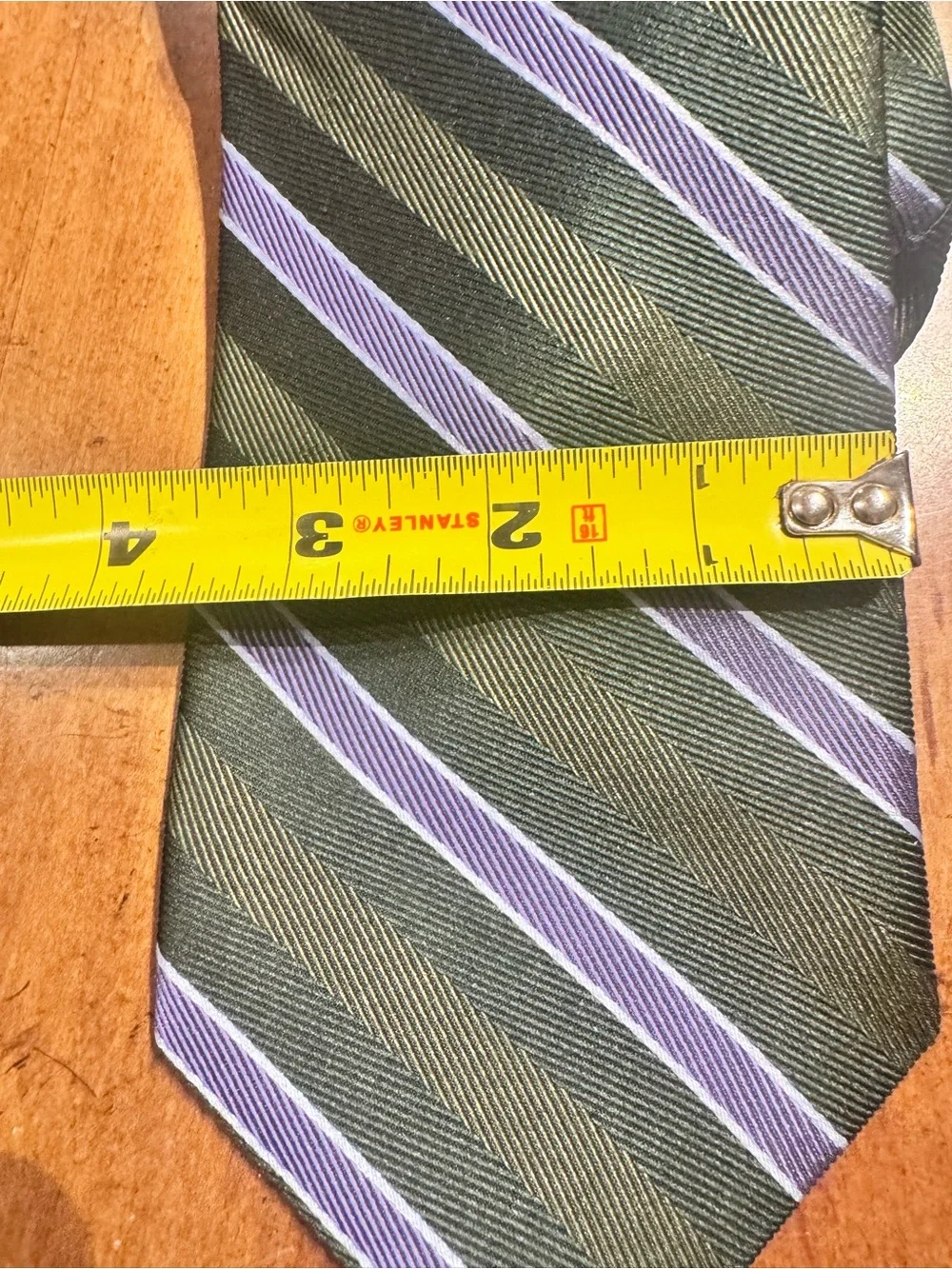 4 Brooks Brothers Striped Tie Set — Green, Navy, Burgundy, Navy